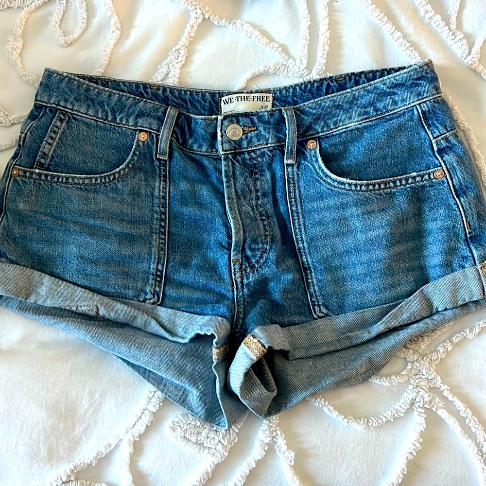 Free People Jean shorts